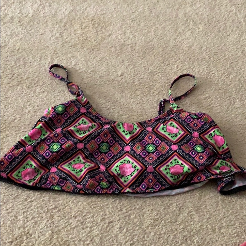 Multi color bikini top